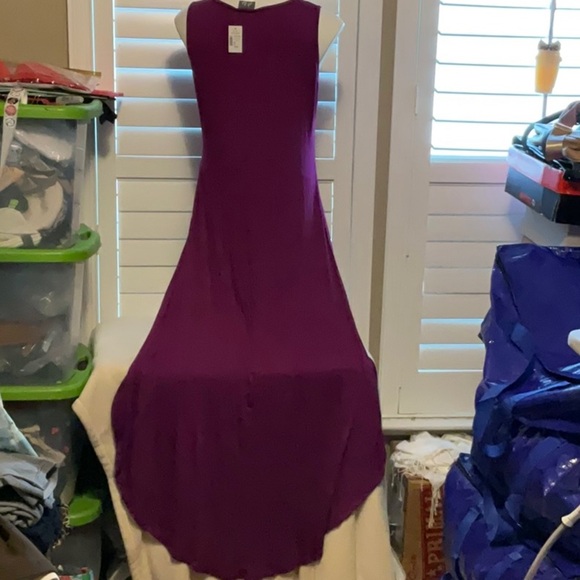 Dots Vibrant Purple Mini Dress - Picture 3 of 8